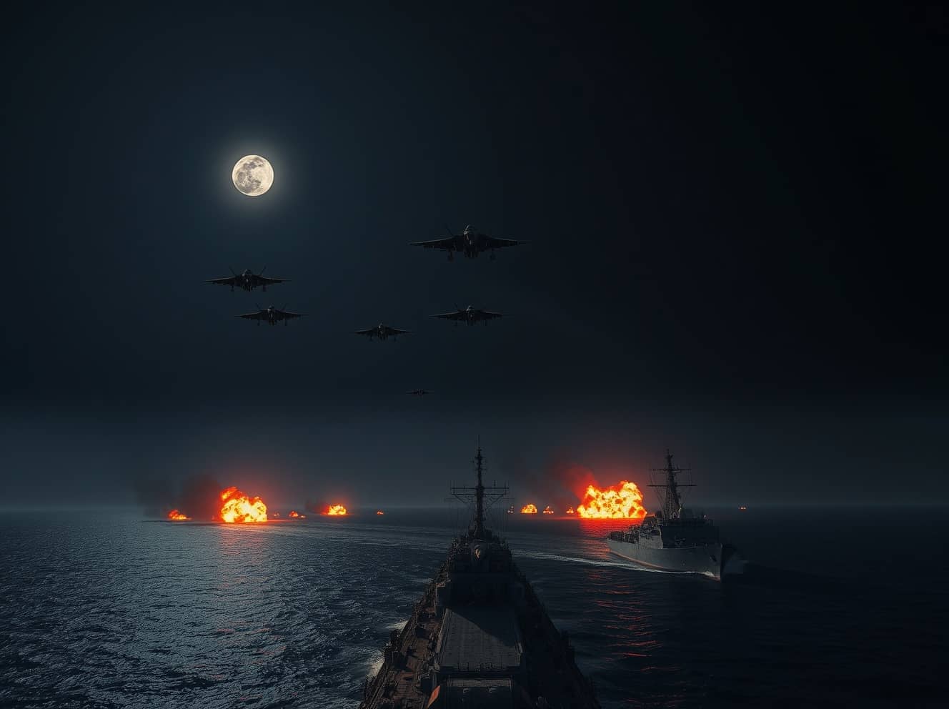 US-Israeli Airstrikes Target Iranian Vessels Amidst Fragile Ceasefire Negotiations