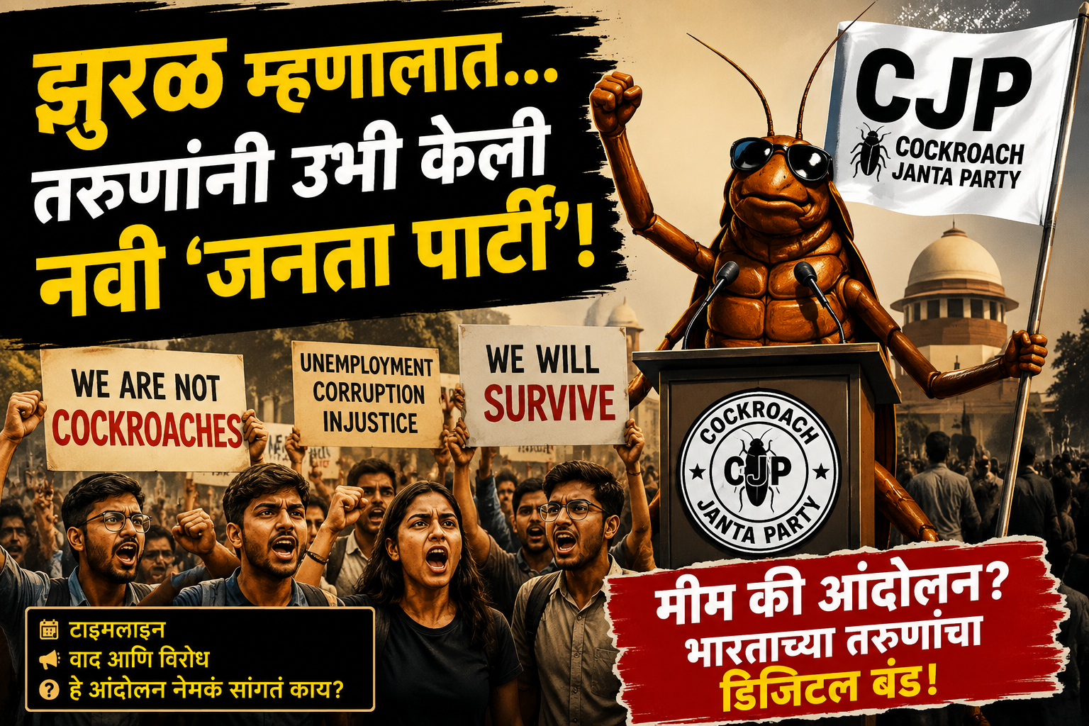Cockroach Janta Party: A Digital Movement Reshapes Indian Political Discourse