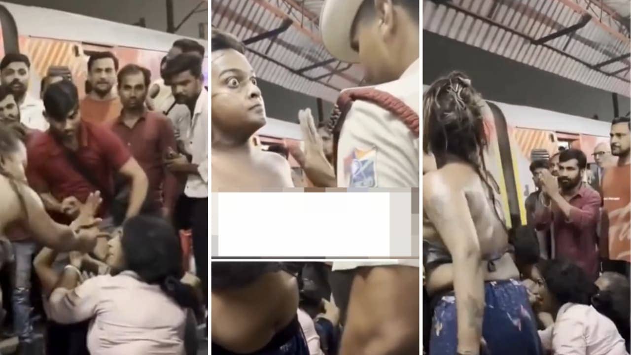 Gender Identity Advocates and Relatives Dispute Seat Allocation on Trains at Old Delhi Station, Footage Circulates Online