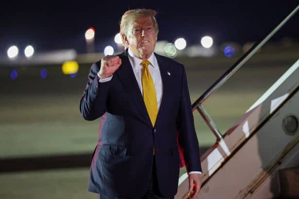 Donald Trump Visits RAF Mildenhall for Plane Change During Return from Turkey Trip