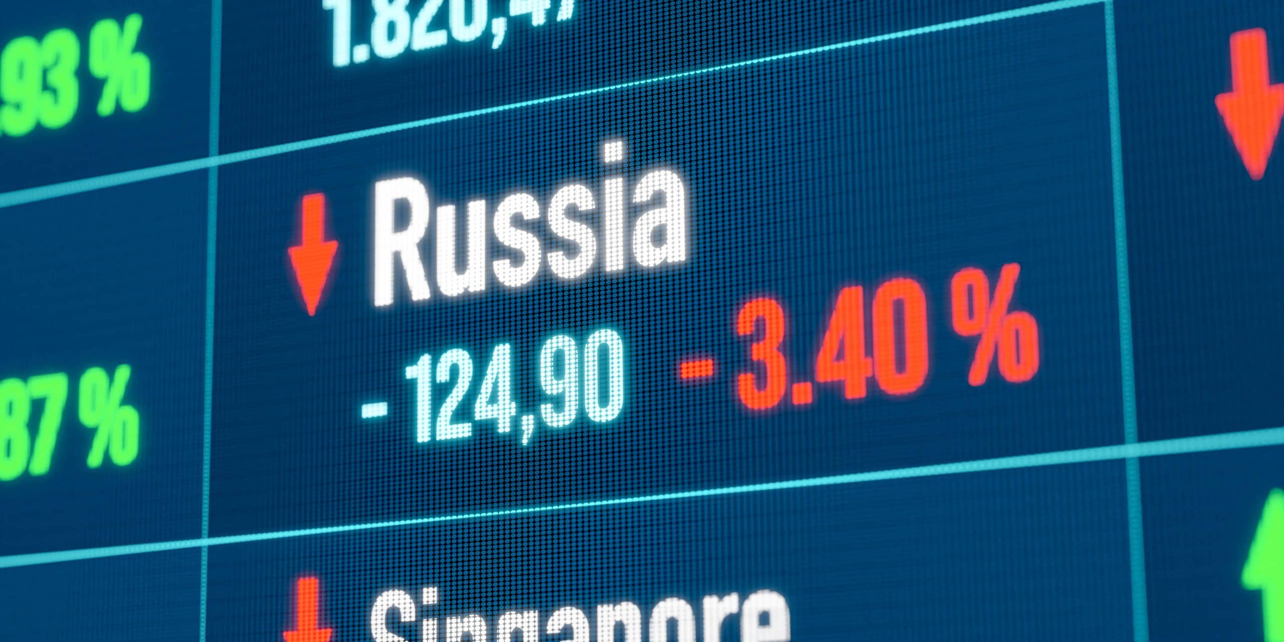 Russian Stocks Plunge Amidst Instability