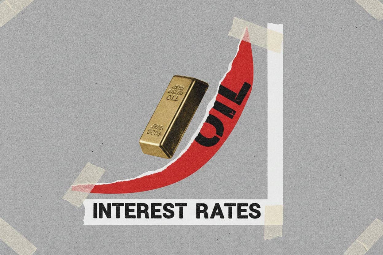 Gold Slides As Oil Jumps Rekindling Rate Hike Bets