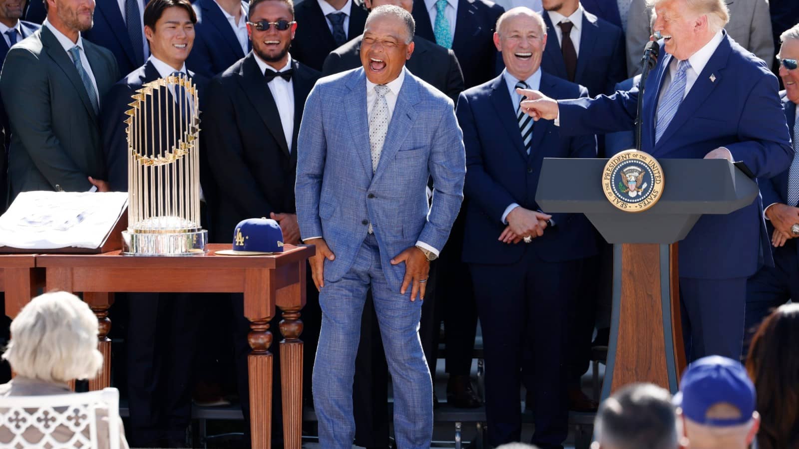 "One of the Great Brands": President Trump Hosts Los Angeles Dodgers at White House for Second Straight World Series Title