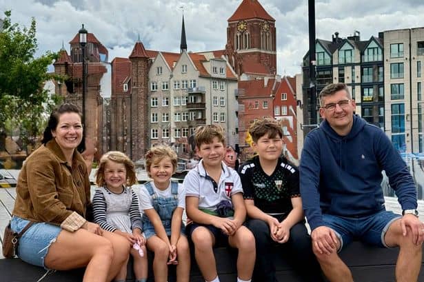 Six-person Warwickshire household relocates to Poland seeking larger property and lower-cost meals at £12 per dinner.