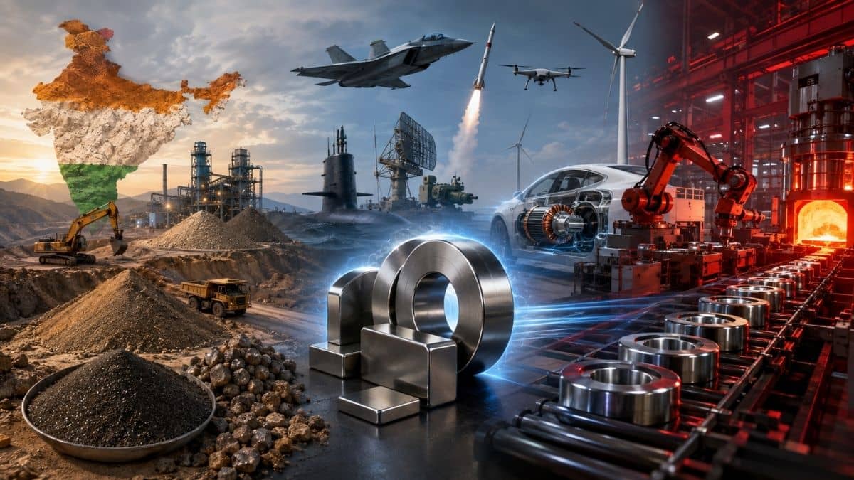 India Holds Rare Earth Reserves While China Dominates Magnet Production for Defense