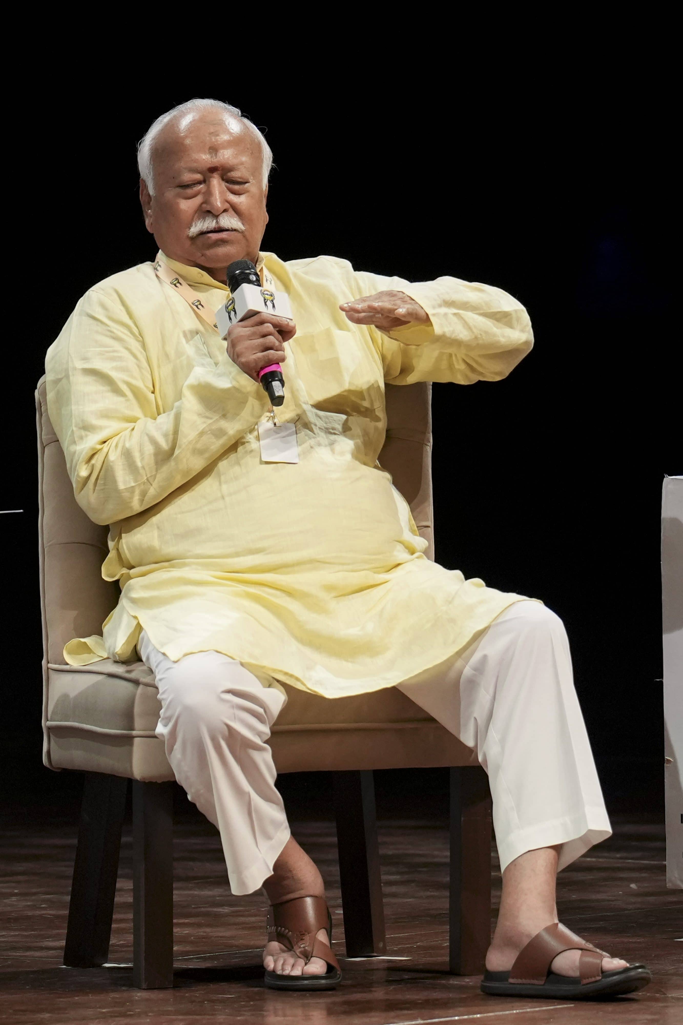 RSS Chief Bhagwat Says Permanent Hostility With Pakistan and China Is Not the Answer