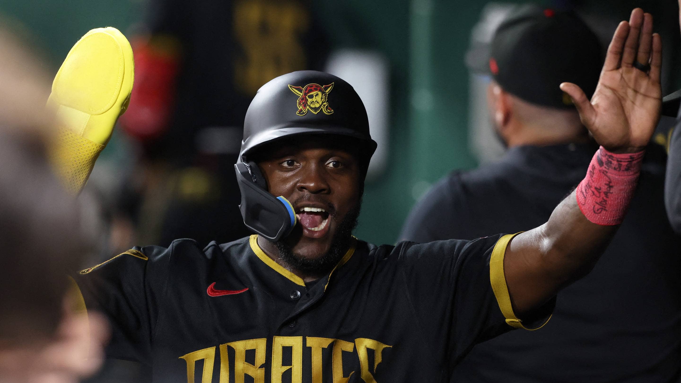 Ronny Simon Celebrates Run vs Mets at PNC Park