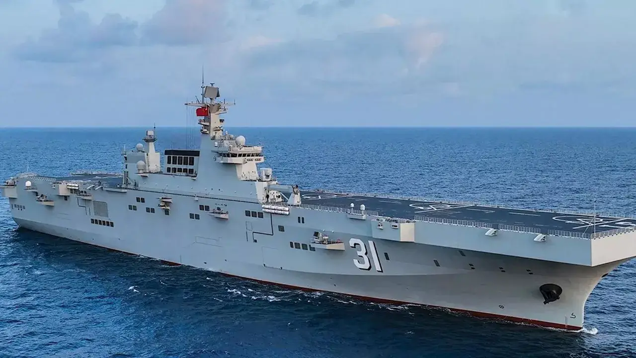 China's Fourth Type 075 Amphibious Assault Ship Completes Combat Qualification