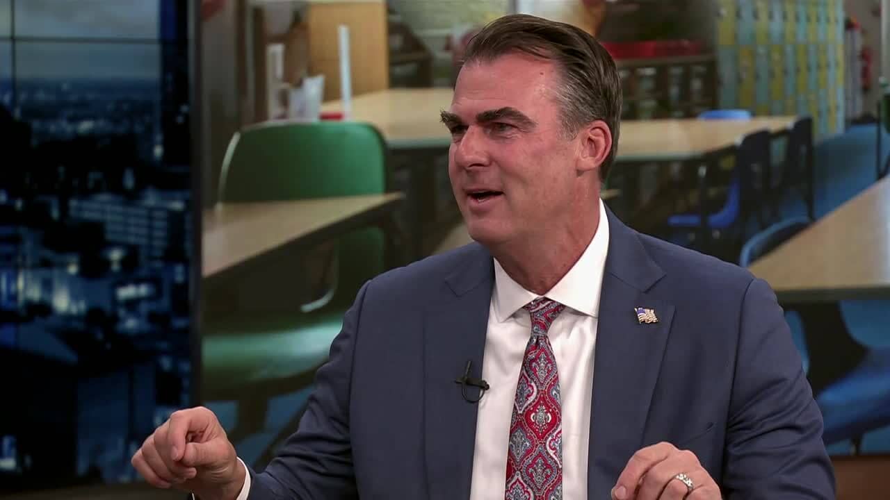Gov. Stitt Discusses Educator Salaries, School Options, and Phone Limits