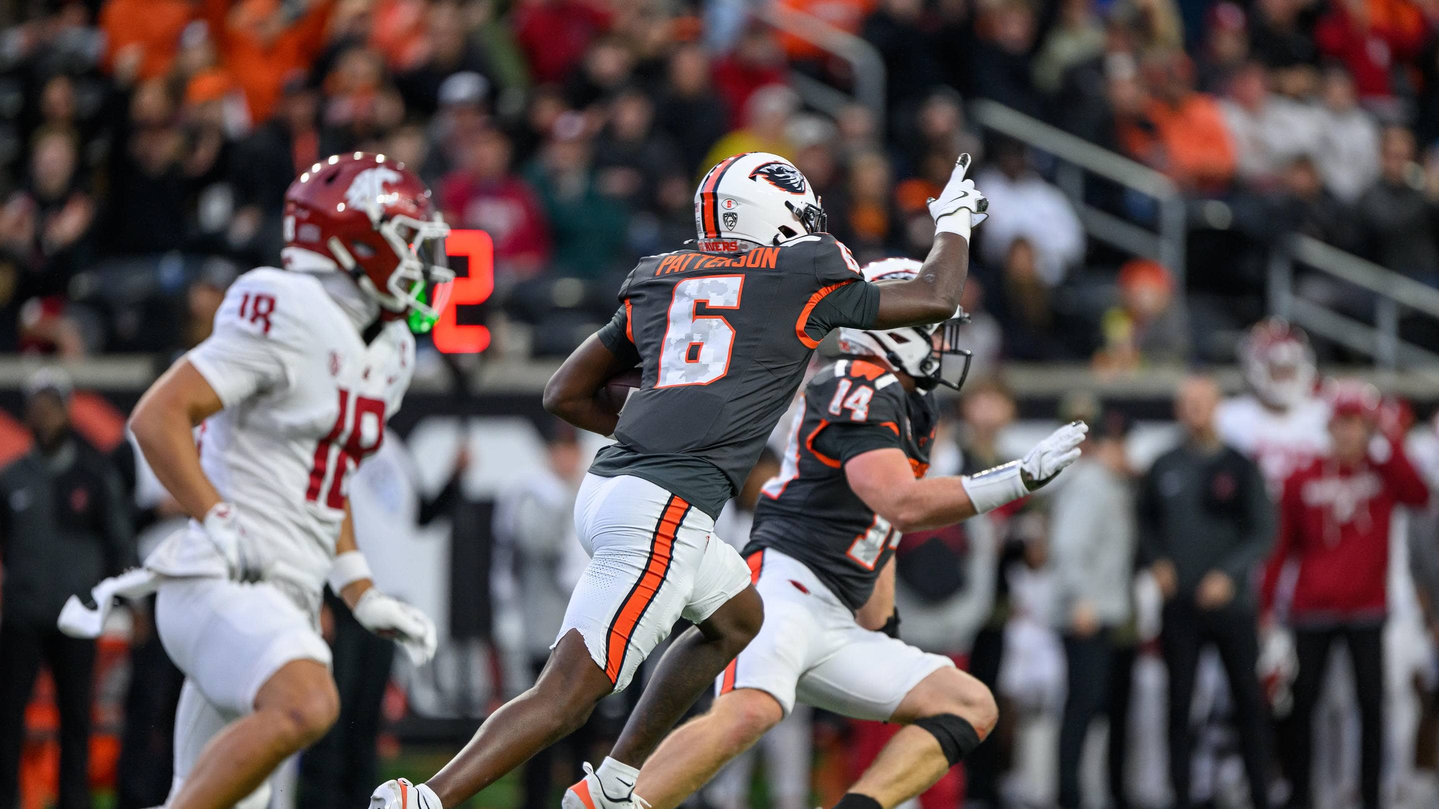 Oregon State's Jaheim Patterson Records Second Interception Against Washington State
