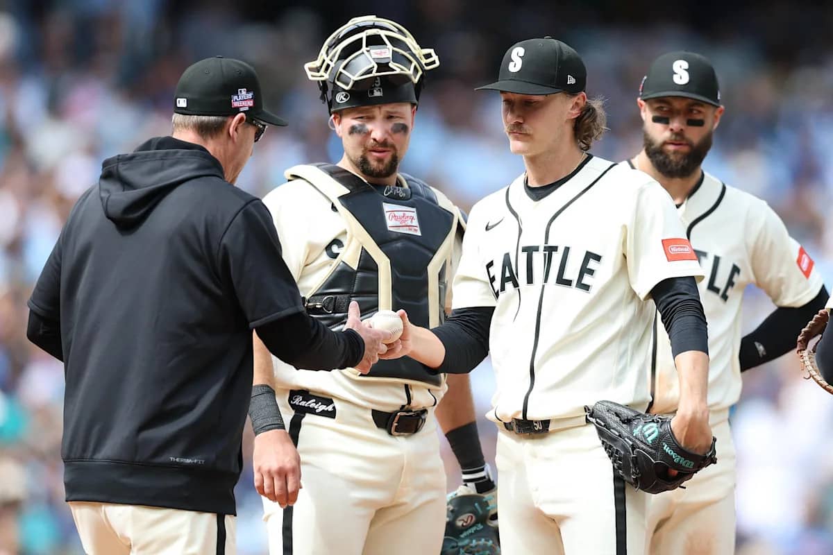 Mariners Fall to Cubs 19-2 as Bryce Miller Struggles in Series Finale