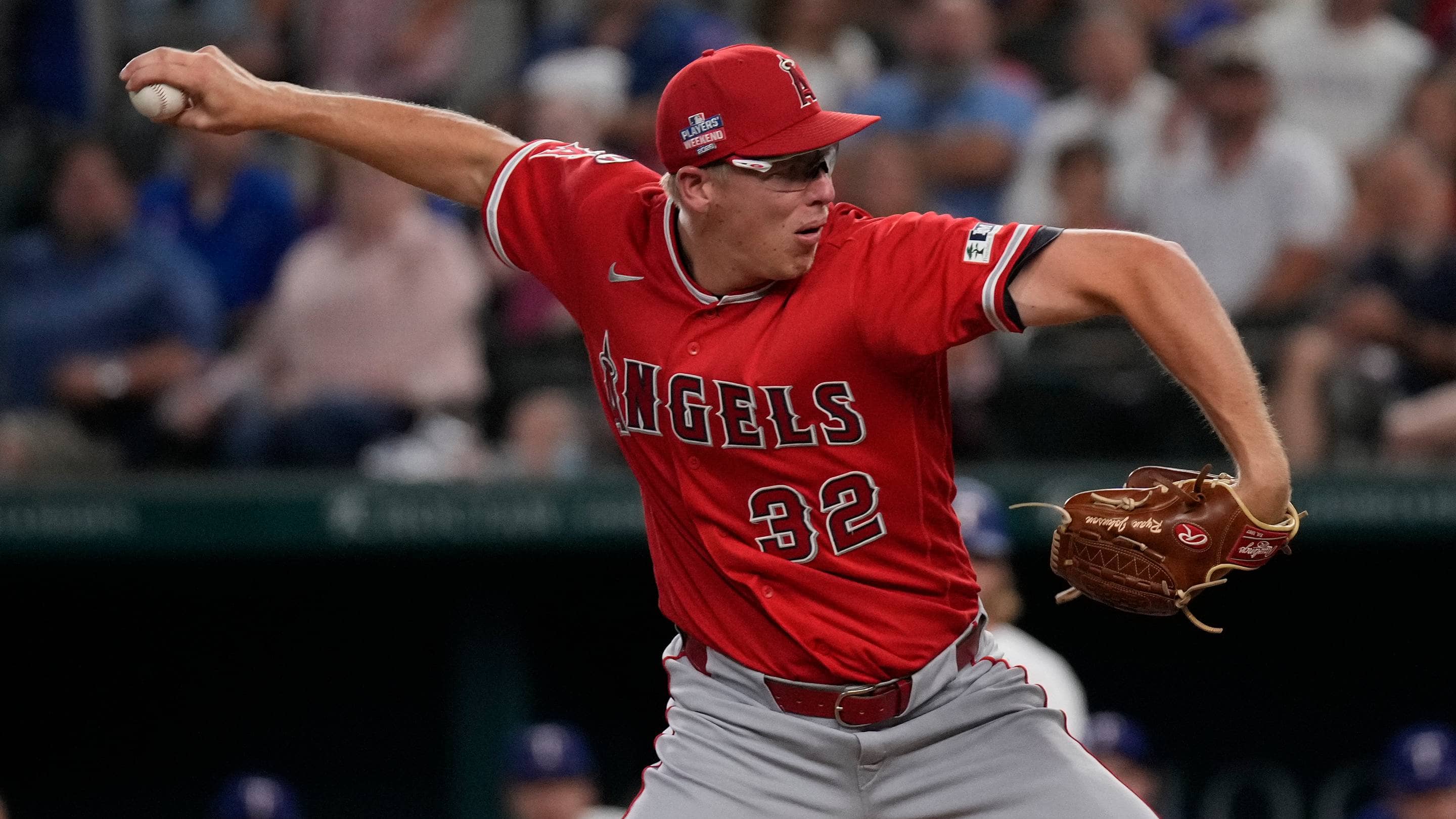 Angels' Ryan Johnson Takes the Mound Against Rangers in Arlington