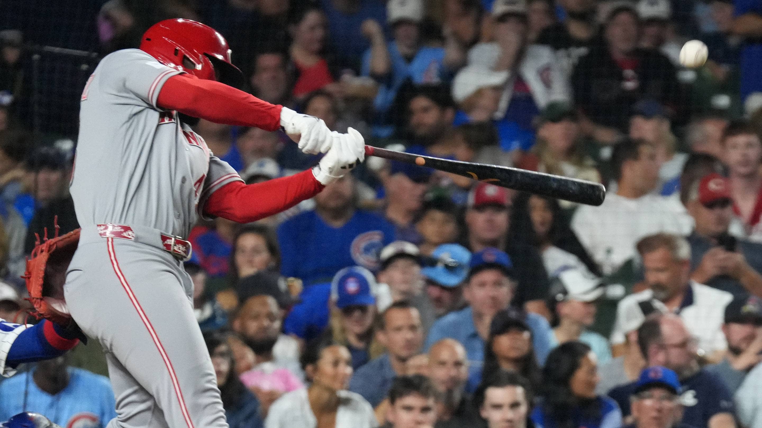 Hector Rodriguez Hits Three-Run Homer as Reds Set Franchise Record in Win Over Cubs