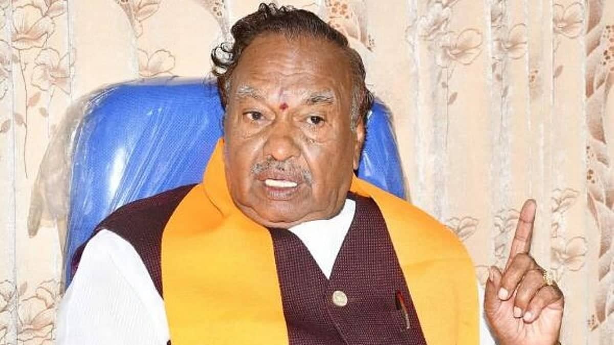 Eshwarappa Claims BJP Losing Grip on Karnataka