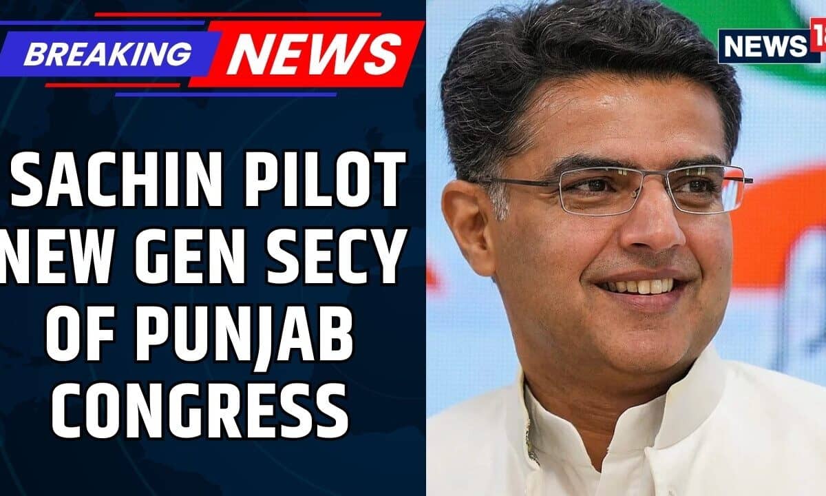 Punjab Congress Appoints Sachin Pilot to Important Post as Internal Tensions Rise