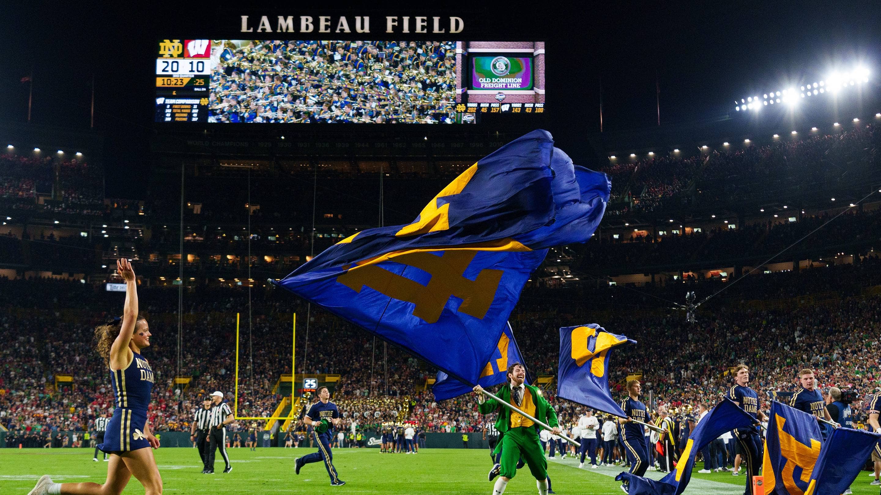 Notre Dame Opens Season With Victory at Lambeau Field in Shamrock Series Event