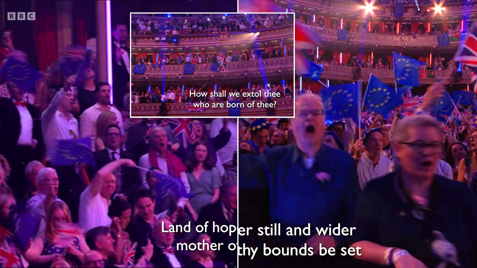 EU Flags Dominate Last Night of the Proms on Brexit Anniversary