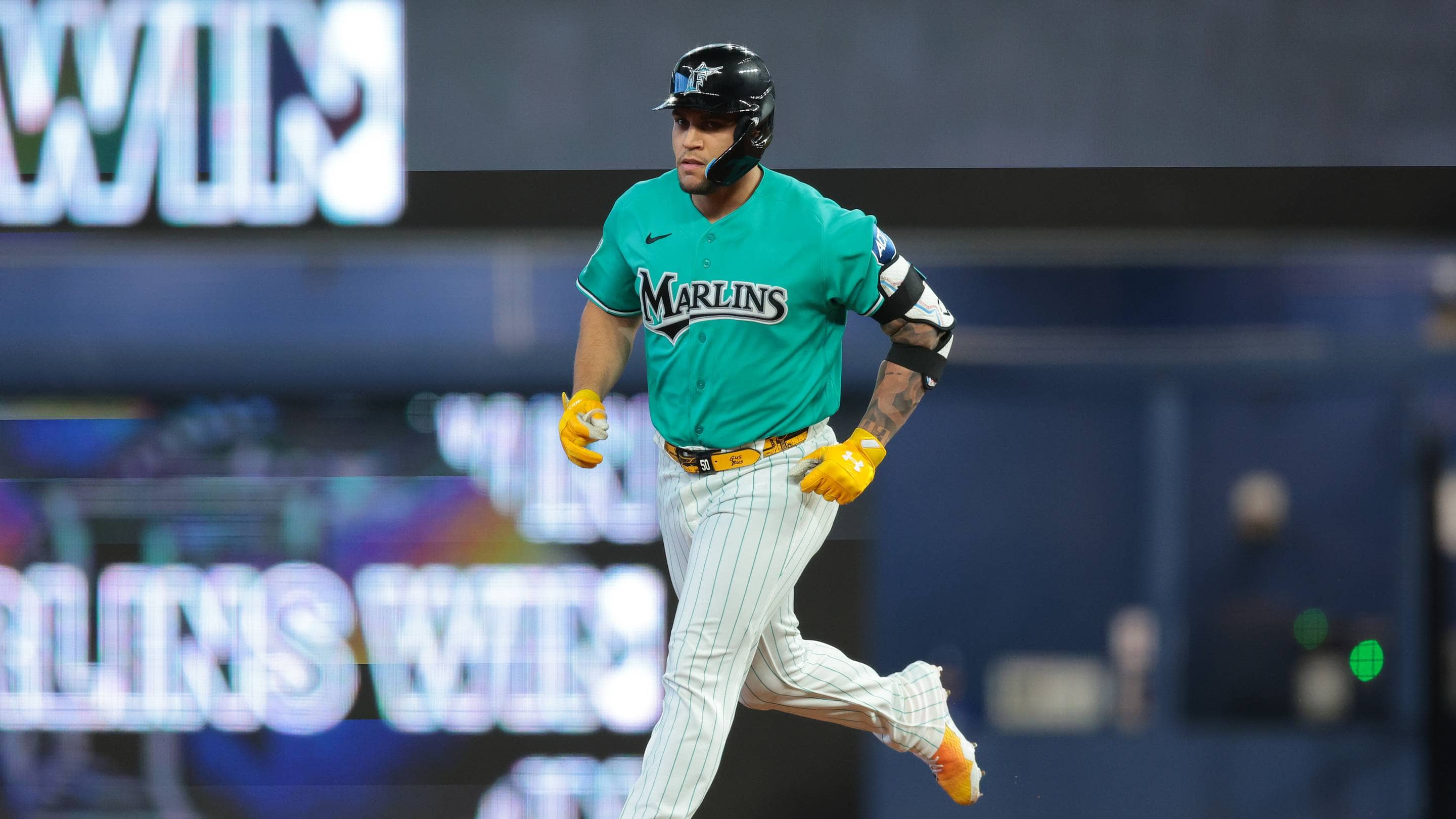Agustin Ramirez Delivers Game-Winning Hit During Marlins Legend Day Celebration