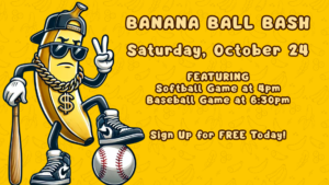 Lottery for Youth Baseball and Softball Registration Begins for October Banana Ball Bash in St. Mary’s County