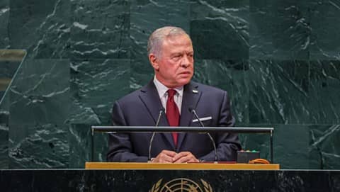 Jordan King Abdullah II Urges Global Attention to Gaza at UN Assembly