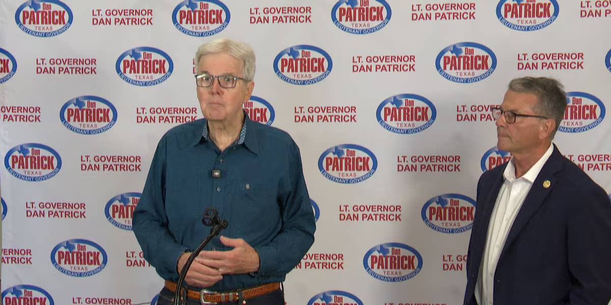 Dan Patrick Campaigns in Lubbock Before Nov Vote