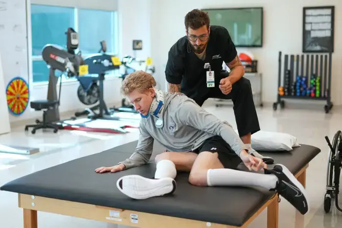 A's Ryan Lasko Celebrates Rehab Milestones After Paralyzing Collision